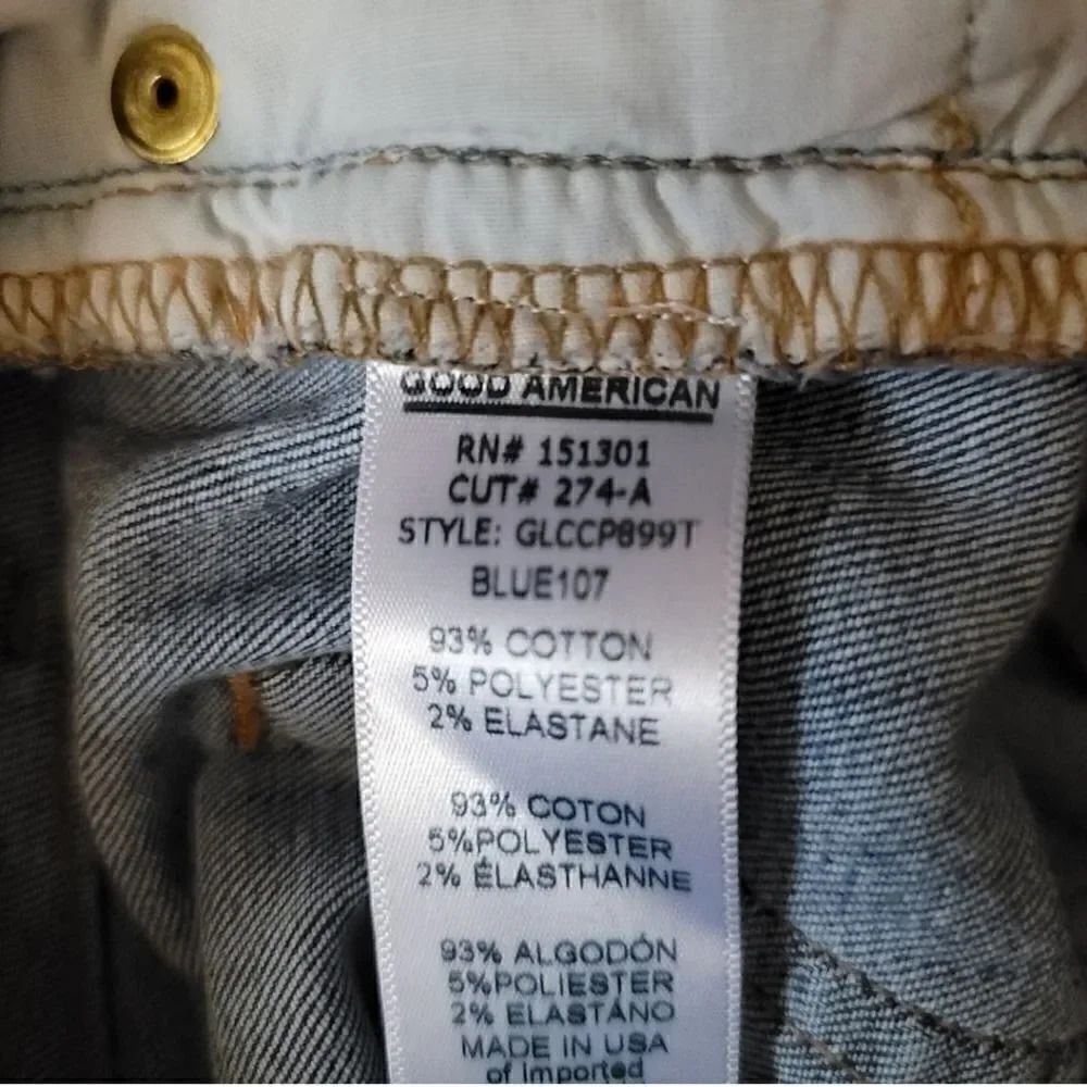 Good American Good Legs High Rise Skinny Denim in Blue 107 Medium Wash Size 4/27 - Picture 8 of 11